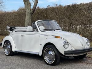1977 Volkswagen Beetle Classic Convertible White 46614 Miles