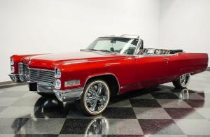 1966 Cadillac DeVille Convertible Custom Restored Droptop Airbags Red