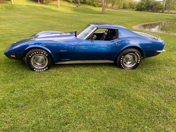 1973 Chevrolet Corvette Coupe Blue RWD Automatic