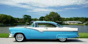 1956 Ford Fairlane Code C Bermuda Blue and Code E Colonial White